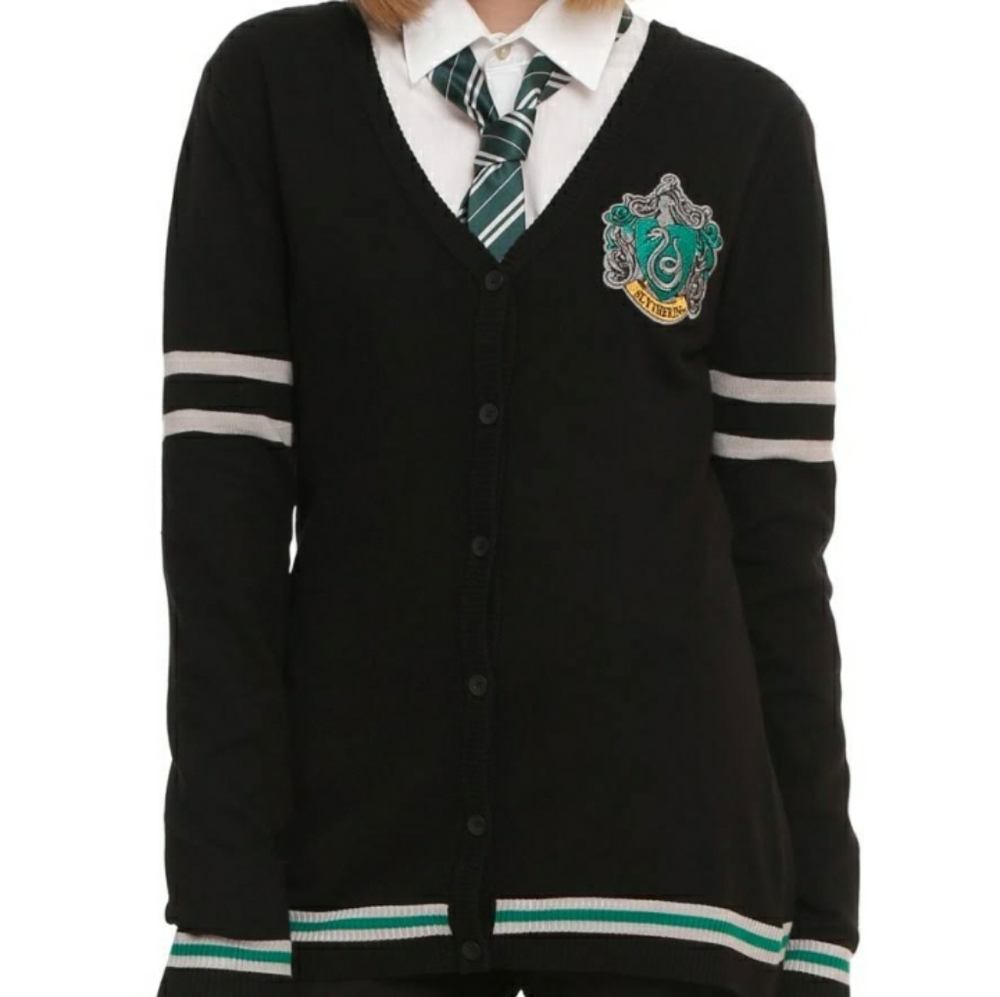 Plus Size Slytherin Cardigan, Hogwarts, Harry Pott